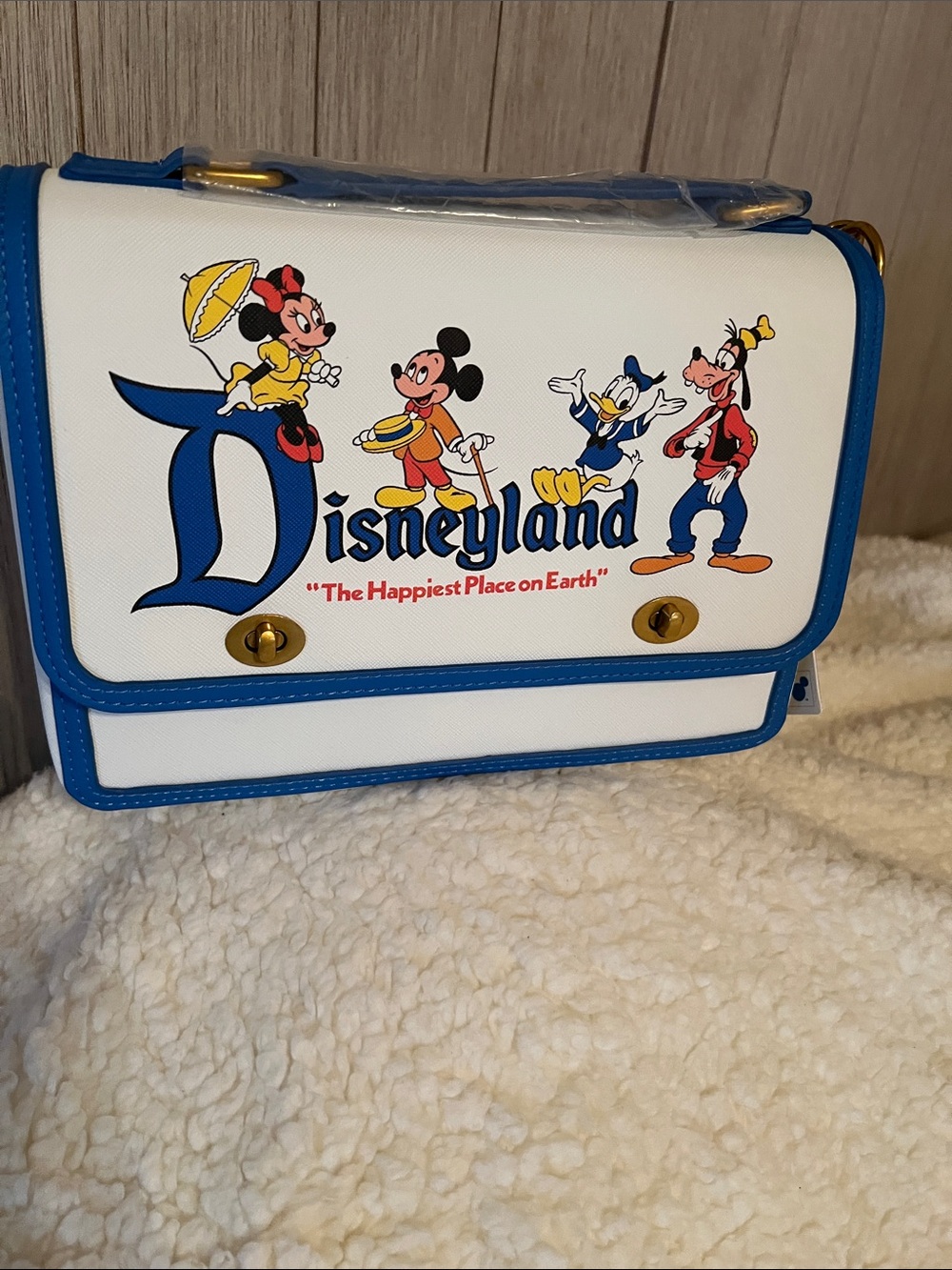 Disneyland 70th Vault Collection Loungefly Crossbody Bag. NWT